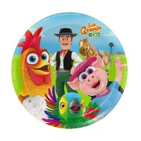 Assiettes La Granja de Zenon de 18 cm - 8 unités