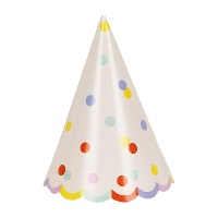 Chapeaux de fête Confetti - 6 pièces