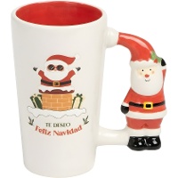 Tasse de 470 ml avec anse en forme de Père Noël