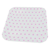 Assiettes carrées à pois de 22 x 22 cm - 6 unités