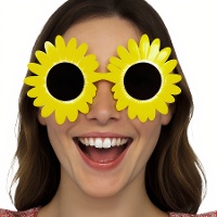 Lunettes marguerite jaunes