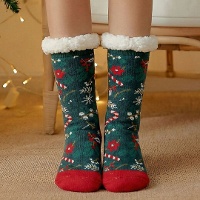 Chaussettes à motifs de Noël - pointure 36-42 - 1 paire