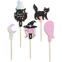 Pics pour cupcakes d'Halloween de 14 cm - PartyDeco - 6 unités