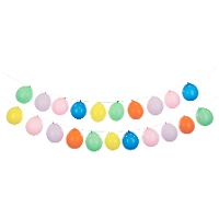 Guirlande de ballons colorés