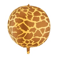 Ballon Orbz à motif girafe 50 cm