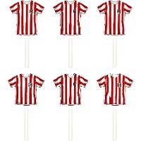 Toppers maillot Atlético de Madrid - lot de 6