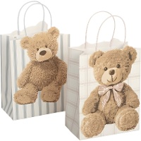 Sac cadeau 23 x 18 x 10 cm - ourson - 1 unité