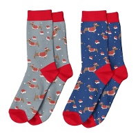 Chaussettes de Noël à motif de chien - 1 paire