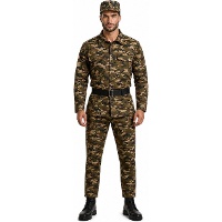 Costume de soldat camouflage pour homme