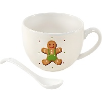 Tasse de 265 ml de Sweet Christmas avec cuillère - 1 unité