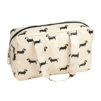 Trousse de toilette imperméable motif teckel 31,5 x 20 x 9,5 cm