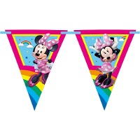 Fanion Minnie Arc-en-ciel