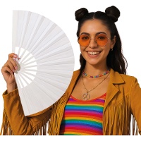 Éventail en tissu classique 60 x 30 cm