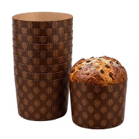 Moules jetables pour panettone de 0,5 kg - 10 unités