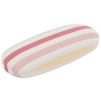 Étui à lunettes à rayures pastel