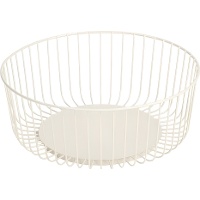 Corbeille à fruits 28,4 cm Bois & Terre blanc, style nordique