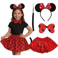 Ensemble petite souris: serre?tête, noeud papillon, jupe et queue