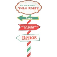 Panneau décoratif du pôle Nord de 79 x 28 cm