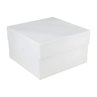 Boîte de 25,4 x 25,4 x 15 cm pour gâteau carré