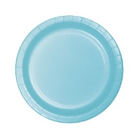 Assiettes en carton colorées de 17,4 cm - 8 unités