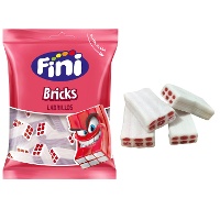Ladrillos de crema y fresa - Fini Bricks - 90 gr