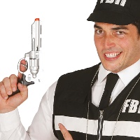 Pistolet noir et argenté du FBI