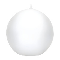 Bougies blanches de 6 cm - 10 unités