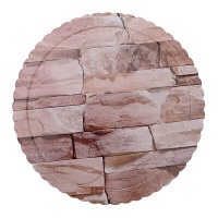 Base pour gâteau de 25 x 25 x 0,3 cm ronde en design - 1 unité