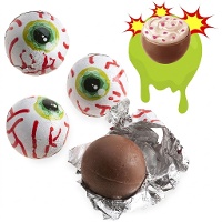 Yeux en chocolat fourrés au caramel pétillant - 5 pièces