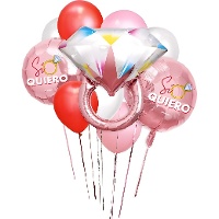 Bouquet de ballons pour enterrement de vie de jeune fille - 10 unités