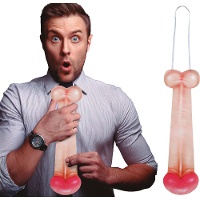 Cravate en forme de pénis 40 cm