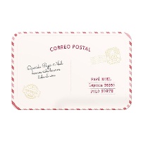 Set de table Père Noël courrier postal de 43 x 28 cm - 1 unité