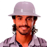 Casque d'explorateur beige