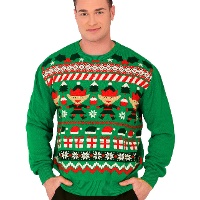 Pull de Noël de lutin pour homme