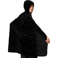 Cape 100 cm en velours avec capuche pour adulte