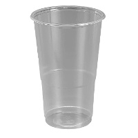 Gobelets en plastique transparent de 250 ml - 15 unités