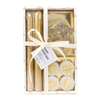 Kit de bougies et candélabre de Noël
