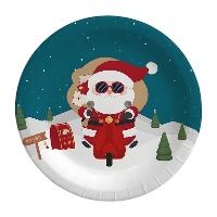 Assiettes de Noël de 18 cm - 6 pièces