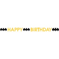 Guirlande « HAPPY BIRTHDAY » Batman 1,80 m