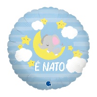 Ballon rond Elephant Baby de 46 cm - Grabo