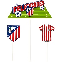 Toppers Atlético de Madrid «Félicitations» - 3 unités