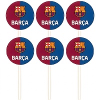 Toppers ronds FC Barcelona - 6 unités