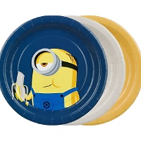 Assiettes Minions amusantes 18 cm - 6 unités