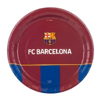 Assiettes FC Barcelona 18 cm blaugrana - 8 unités