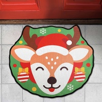 Paillasson de Noël en forme de renne
