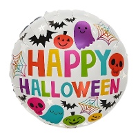 Ballon de Joyeux Halloween aux couleurs vives de 45 cm - Party love