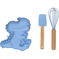 Kit pour gâteau dinosaure avec ustensiles - Wilton - 3 pièces