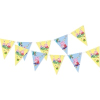 Guirlande de fanions Peppa Pig de 2,4 m