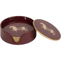 Lot de 6 sous-verres Royal Animal - motif cheval