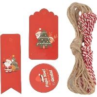 Étiquettes pour cadeaux de Père Noël - 25 pièces